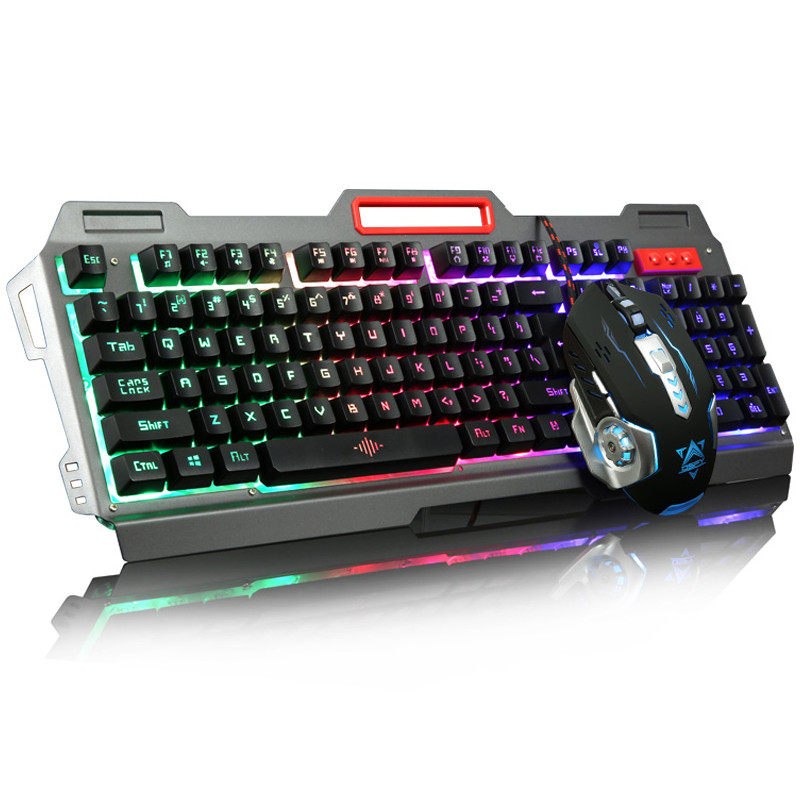 Професійна ігрова дротова клавіатура з мишкою та LED RGB-підсвіткою UKC K33 (K33)