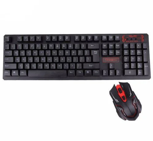 Професійна бездротова Bluetooth ігрова клавіатура з мишкою Wireless Keyboard UKC HK-6500 бездротовий