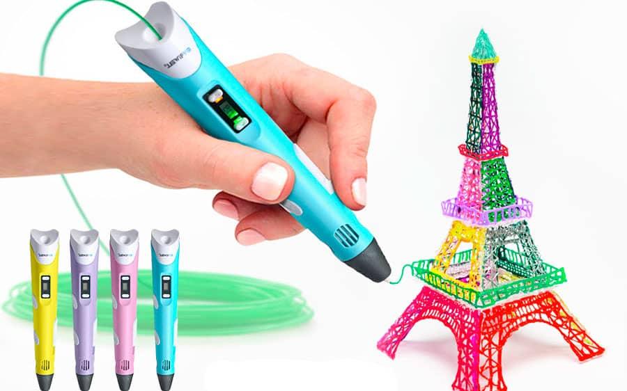 3D-ручка для дітей з LCD-дисплеєм 3D Pen 3 GEN з Еко Пластиком