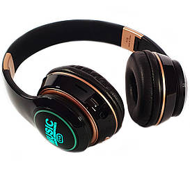 Бездротові Bluetooth-стерео навушники MDR T15 з підсвіткою SUPER BASS Чорні (T15)