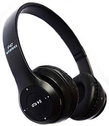 Бездротові Bluetooth-стерео навушники MDR MEGA BASS P47 з MP3 Чорні (47 B)