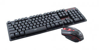 Бездротова Bluetooth ігрова клавіатура з мишкою Wireless Keyboard UKC HK-6500 бездротовий комплект (6500