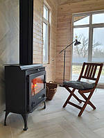 Стальная дровяная каминная печь длительного горения для обогрева частного дома Haas+Sohn Arktic 12