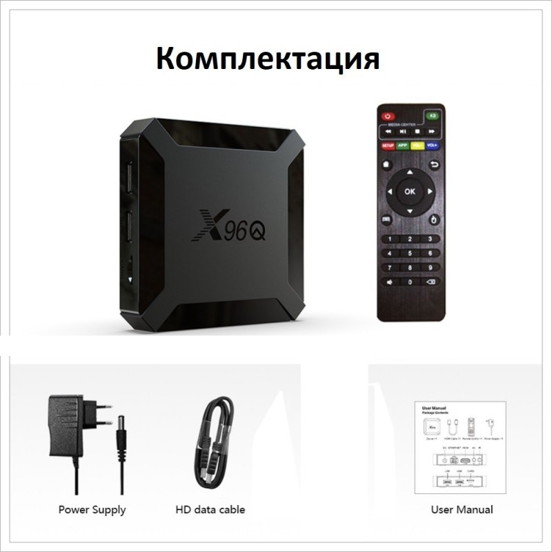 Комплектація Android TV Box X96Q