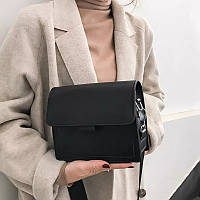 Женская сумка через плечо черного цвета, женская сумочка клатч