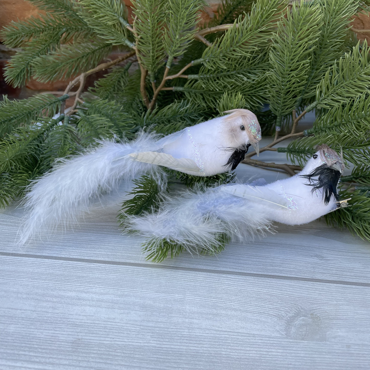 Птахи білі 25 см (за 2 шт.), фото 1