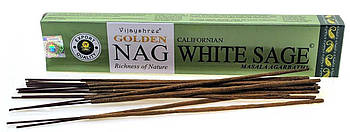 Натуральні пахощі Golden Nag White Sage Біла Шавлія Vijayshree