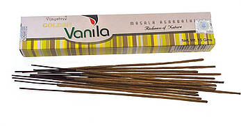 Golden Nag Vanilla (Ваніль)(Vijayshree)(12 шт/уп)(15 гр.)масала пахощі