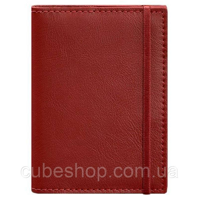 Обкладинка для паспорта з шкіри 1.0 (червона)