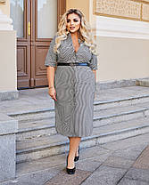 Сукня міді з коміром БАТАЛ, фото 2