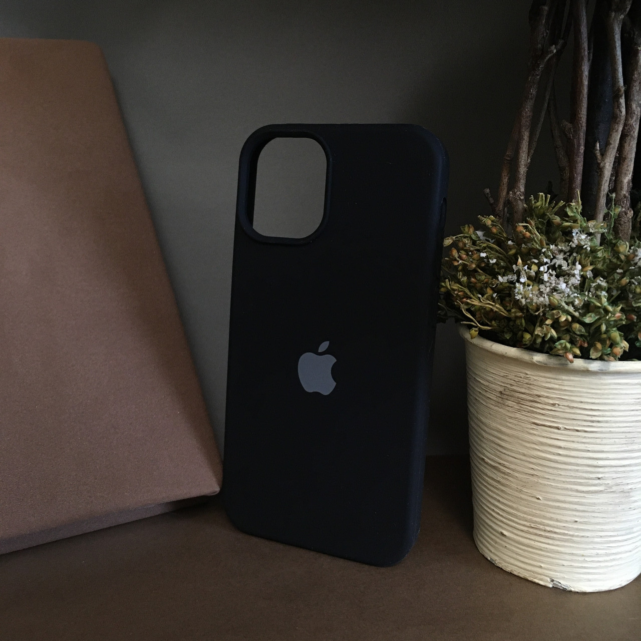Full cover чехол бампер silicone case для Iphone 12 Mini . Силиконовый чехол накладка на айфон 12 Mini