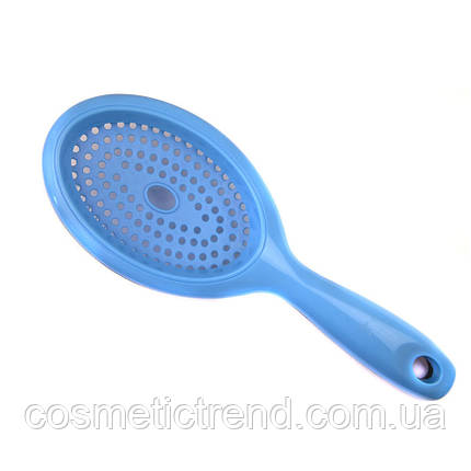 Щітка для волосся масажна продувна овальна середня Salon Professional 8H61 Blue, фото 3