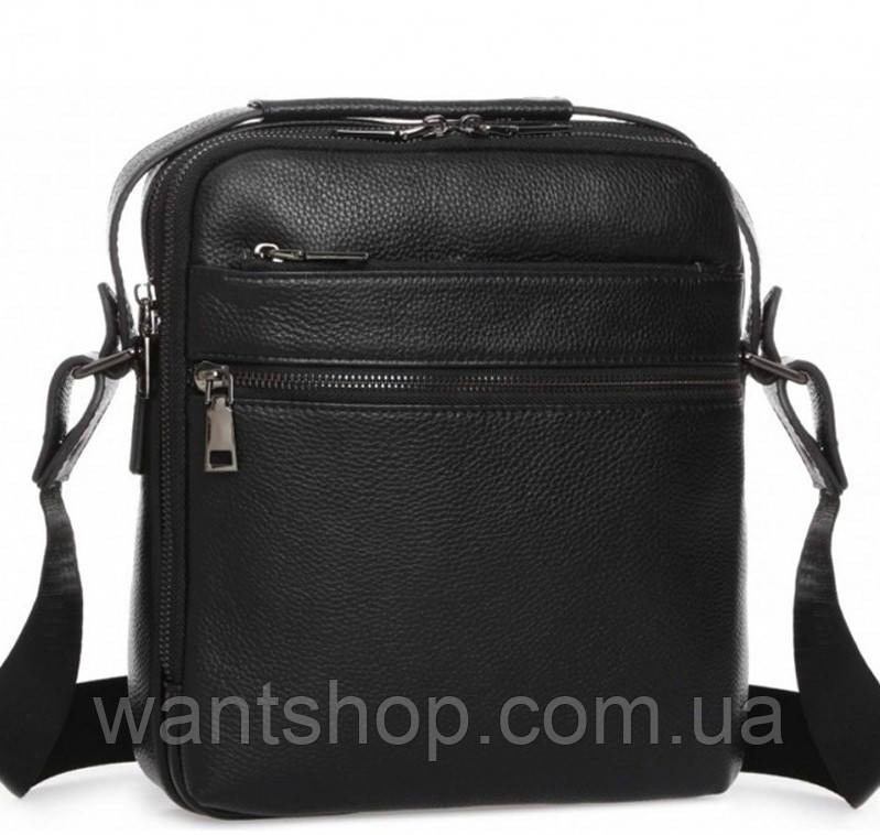 Месенджер чоловічий шкіряний з ручкою Tiding Bag A25-17622-3A