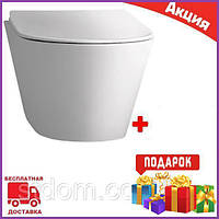 Підвісний унітаз із сидінням мікроліфт Volle Aiva 13-68-526 + набір аксесуарів (4 в 1)