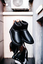 Уггі UGG Classic Mini Black Leather, фото 4