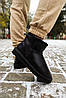 Зимові черевики UGG Classic Mini II Boots Black Leather, фото 7