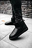 Зимові черевики UGG Classic Mini II Boots Black Leather, фото 10