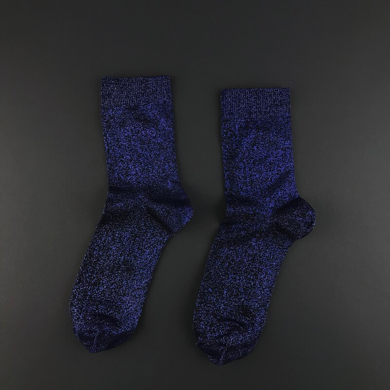 Шкарпетки жіночі люрексові SOX Deep Blue dust темно-сині, фото 1