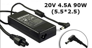 Сертифікований БЖ Lenovo для ноутбука Lenovo (20V, 4.5A, 90W) (61766	20_5.5_2.5)