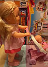 Дитяча інтерактивна говорить лялька для дівчаток Даринка з сестричкою в колясці 41см на українському Limo Toy М, фото 4