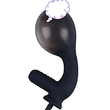 Надувний анальний розширювач із вібрацією, Анальне вібро корок із грушею, інтимні іграшки для сексу, фото 5