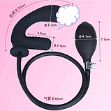 Надувний анальний розширювач із вібрацією, Анальне вібро корок із грушею, інтимні іграшки для сексу, фото 7