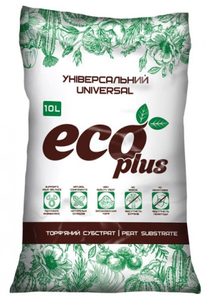 Субстрат торф'яний універсальний ECO PLUS 10 л ТОВ Торф Ленд Україна