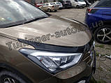 Дефлектор капоту (мухобійка) Hyundai Santa Fe 2012-2017 (Autoclover D543), фото 2