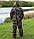 Утеплений костюм для зимової риболовлі та полювання з укороченою курткою і брюками "Скіф" камуфляж "хвойний ліс", фото 6