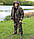 Утеплений костюм для зимової риболовлі та полювання з укороченою курткою і брюками "Скіф" камуфляж "хвойний ліс", фото 3