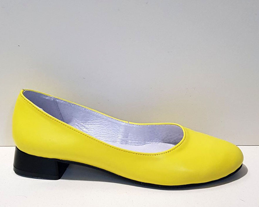 STTOPA Розміри 41-44. Балетки великих розмірів з натуральної шкіри. 159-4144 Жовті