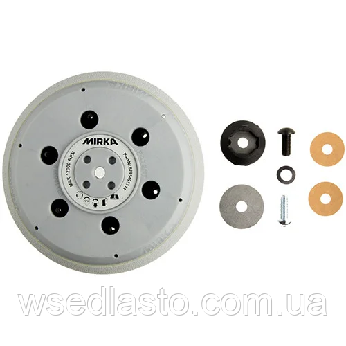 Універсальна шліфувальна підошва жорстка 150 мм 6 відп 5/16 "+ M8 Mirka 8295495111, фото 1