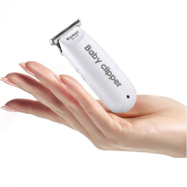 Машинка для стриження дітей Kemei Km-1319 (Біла), фото 1