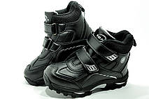 Дитячі зимові кросівки на хлопчика Бона шкіряні Bona на хутрі, фото 4