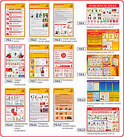 Стенды Уголки Плакаты по пожарной безопасности пластик ламинат