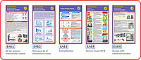 Стенды Уголки Плакаты по электробезопасности пластик ламинат