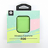 Бездротові навушники з мікрофоном bluetooth навушники в кейсі WUW R96 Зелений, фото 6