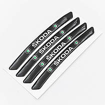 Наклейки на диски (на колеса) SKODA (Шкода) Чорні, фото 5