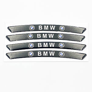 Наклейки на диски BMW (БМВ) E39 E53 E60 E46 E34 E90 E65 E66 E70 F10, F15 F20 F30 F35 Чорні, фото 3