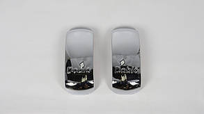 Хром накладки на дзеркала Fiat Doblo 2000-2010 (комп.: 2 шт., середина, пластик, TR)