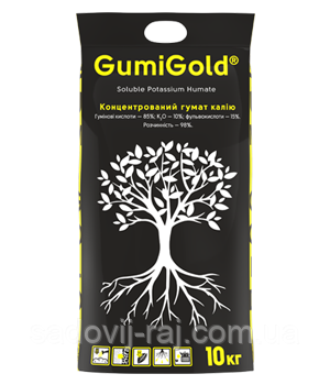 Добриво Гуміголд GumiGold 10 кг Кіссон Україна (Гумат калію)