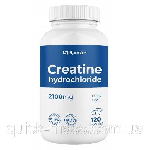 Креатин гідрохлорид Sporter Creatine hydrochloride 2100 — 120 капсул