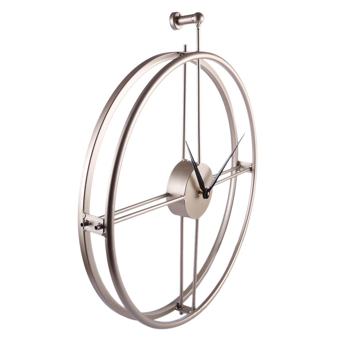 Годинник настінний Ti-Time (65х62 см) лофт Loft1-B-600 металевий сріблястий, фото 1