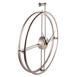 Годинник настінний Ti-Time (65х62 см) лофт Loft1-B-600 металевий сріблястий