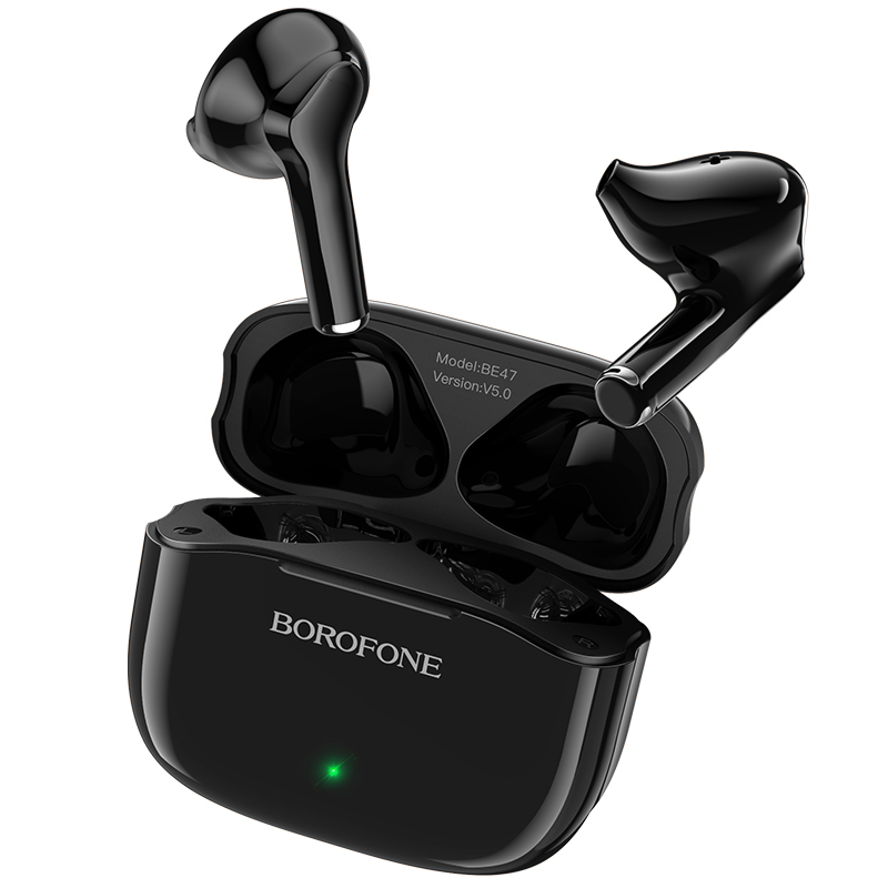 Бездротові навушники з мікрофоном Bluetooth навушники в кейсі BOROFONE Perfecto BE47 Чорний