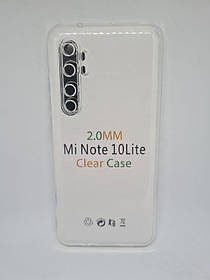 Прозорий силіконовий чохол 2 мм. для Xiaomi Mi Note 10 Lite