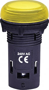 Лампа сигнальна LED матова ECLI-240A-Y 240V AC (жовта)