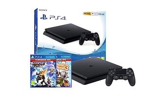 Ігрова приставка Sony PlayStation 4 Slim 500GB + Little Big Planet 3 + Ratchet & Clank