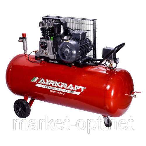 Поршневий компресор з ремінним приводом 200 л, 510 л/хв, 380 В, 3 кВт AIRKRAFT AK200-510-380, фото 1