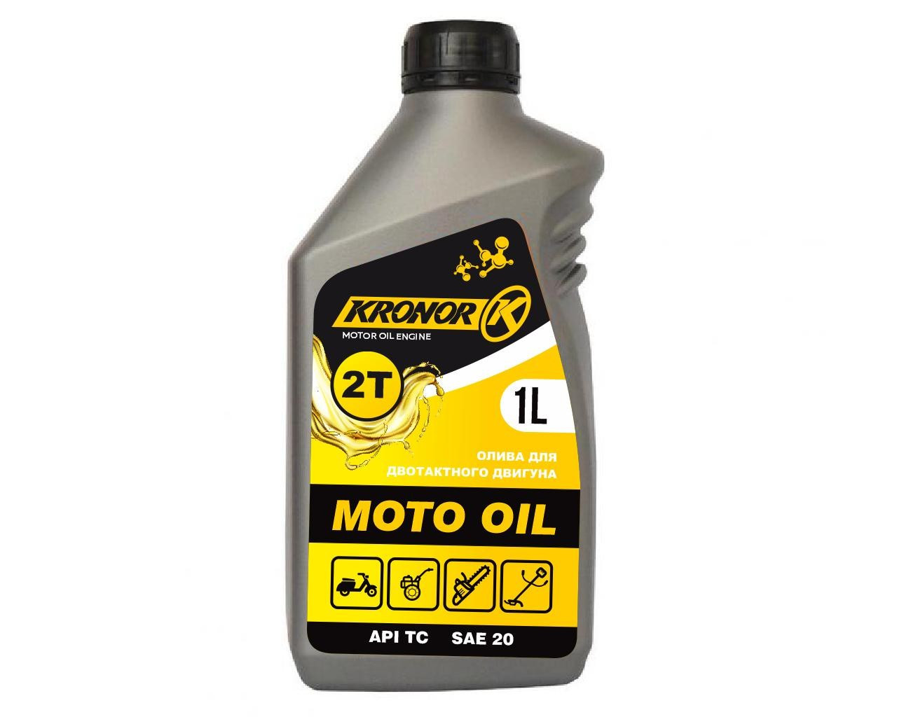 Масло для двотактних двигунів 1л KRONOR KPO-2T-1L